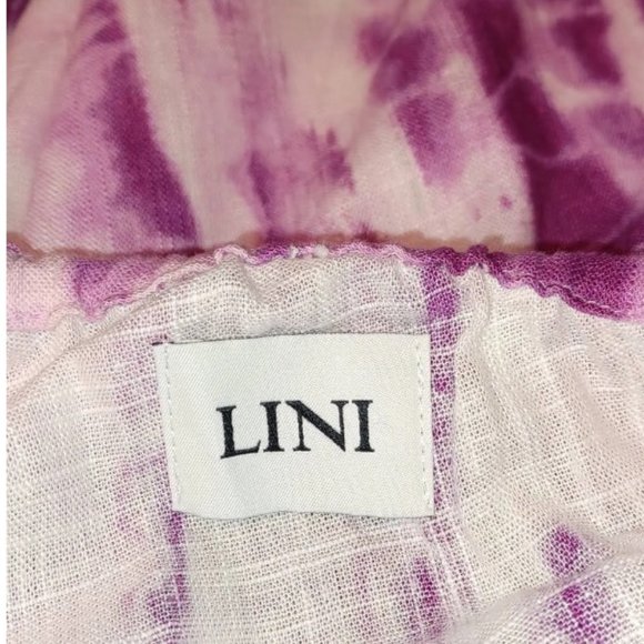 (NWT) LINI Ruffled Tie-Dye Mini Dress Large - Picture 6 of 9